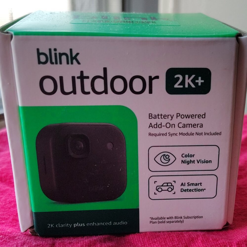 Blink Outdoor 2K+ Wireless Smart Security Camera NEW in Box
